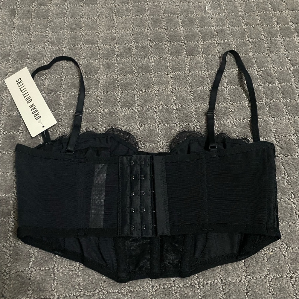 Out From Under Modern Love Ribcage Corset NWT Size M - Black - Picture 7 of 8